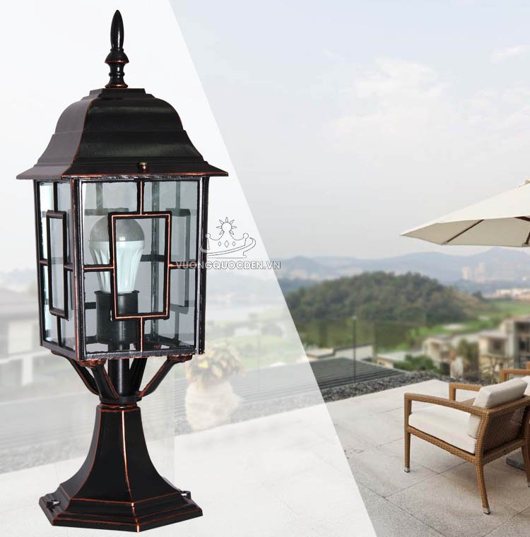 Đèn trụ cổng trang trí ngoài trời ROL155-2